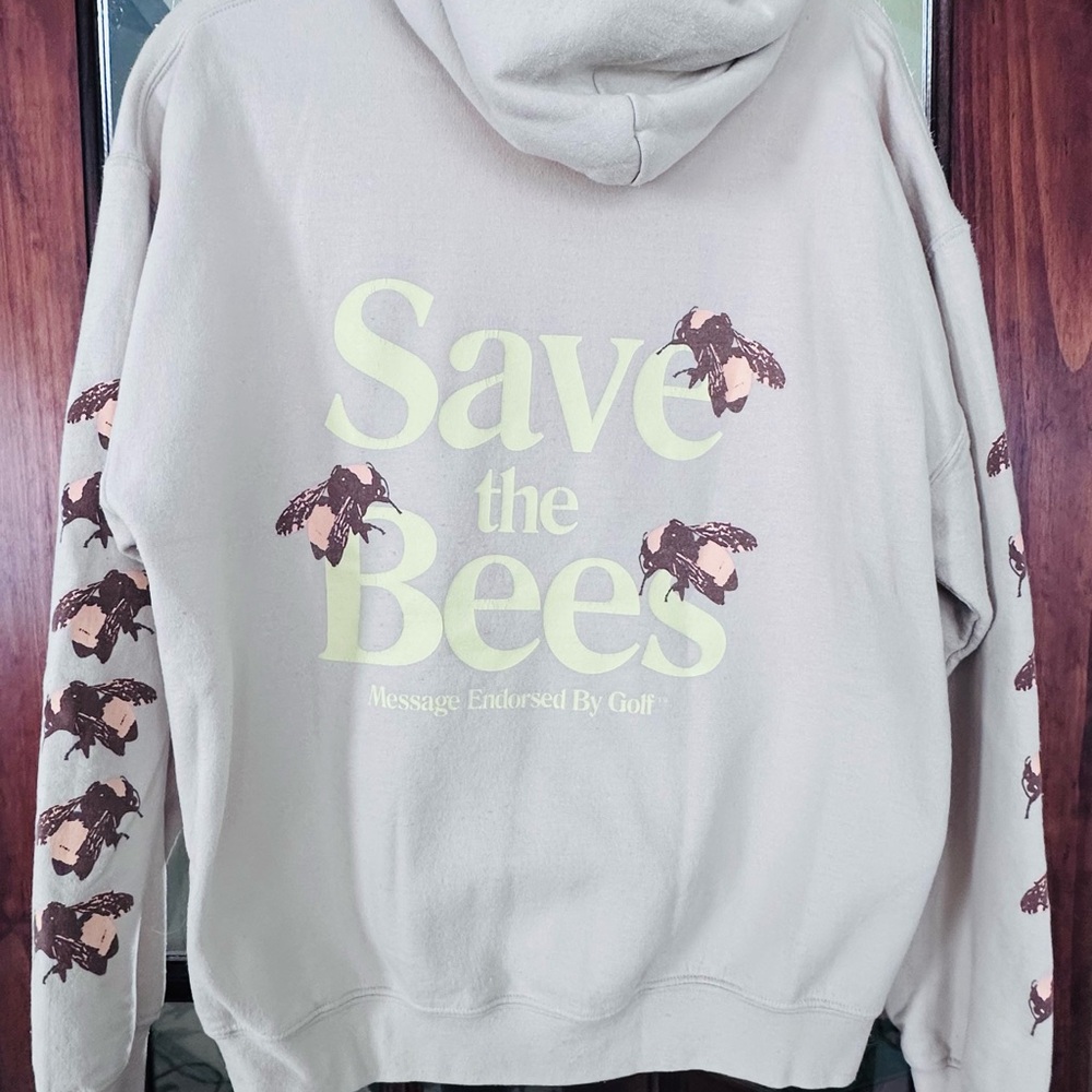 Golf Wang Cream Hoodie with Green Tag